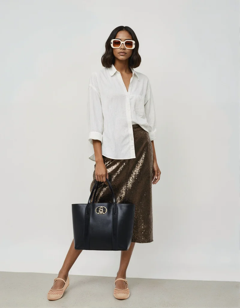 STEVE MADDEN Steve madden eveyrday women's black tote bag